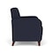 Lesro Siena Lounge Reception Wide Guest Chair, Walnut, OH Navy Upholstery SN1201 - alternate 2